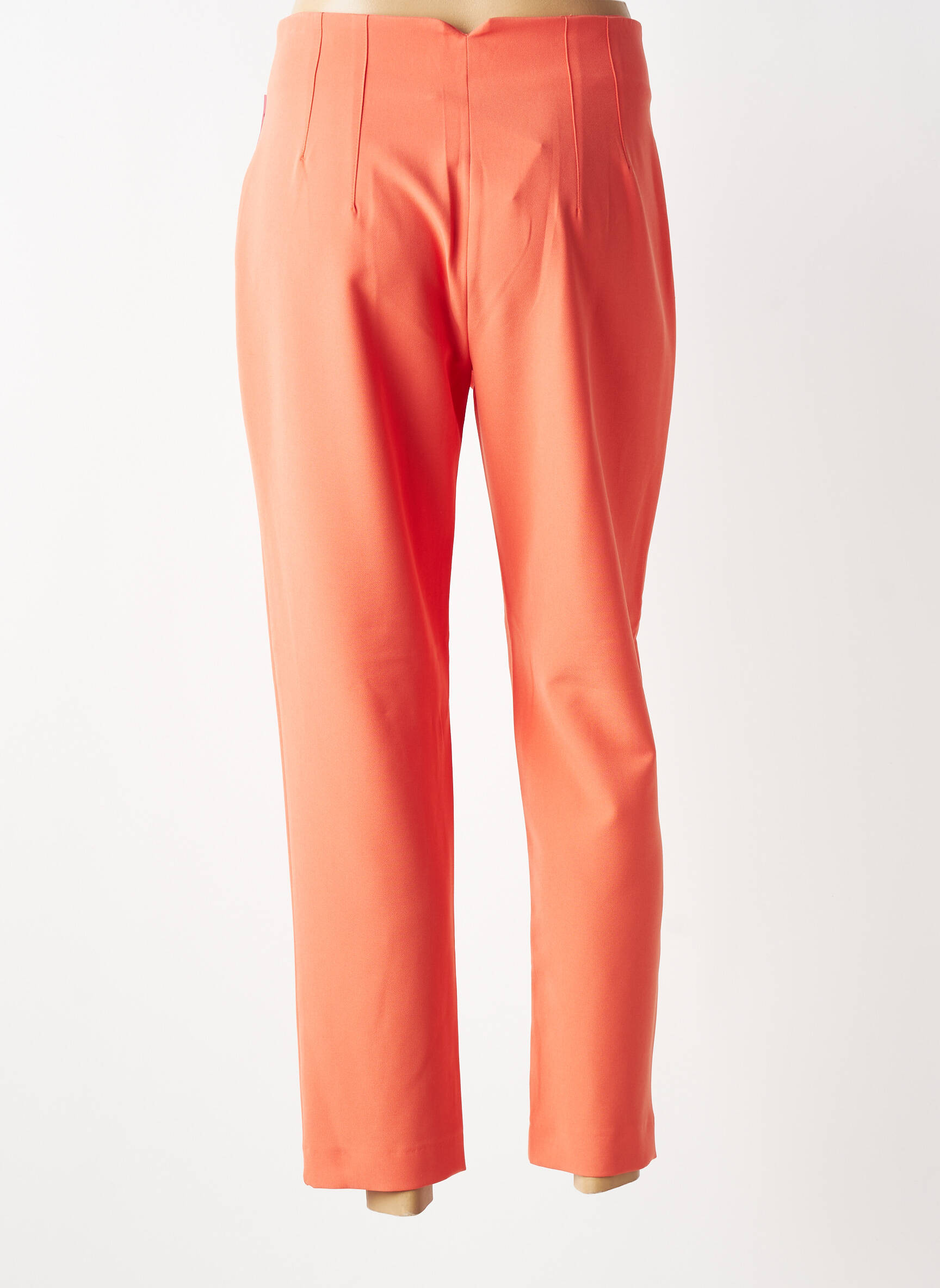 Pantalon 7/8 taille haute taille haute orange GARCIA femme