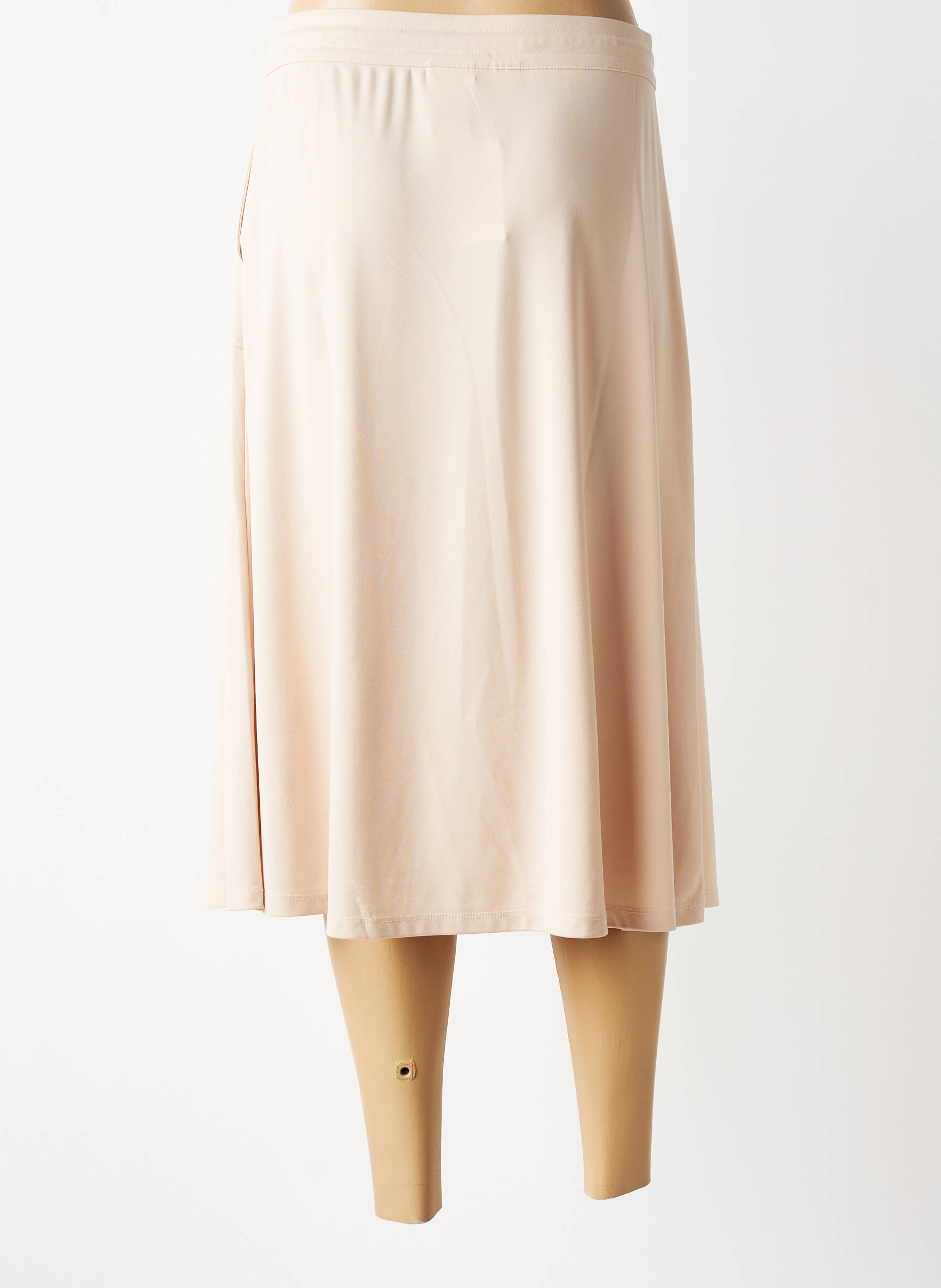 Jupe mi-longue stretch beige BARBARA LEBEK femme