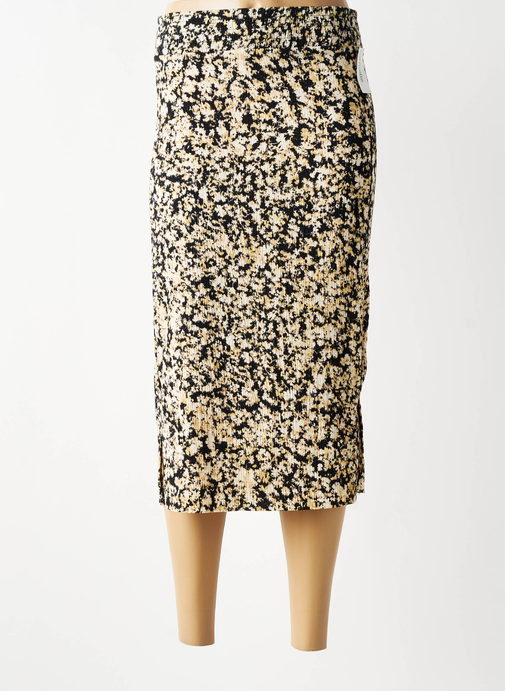 Jupe mi-longue stretch noir GARCIA femme
