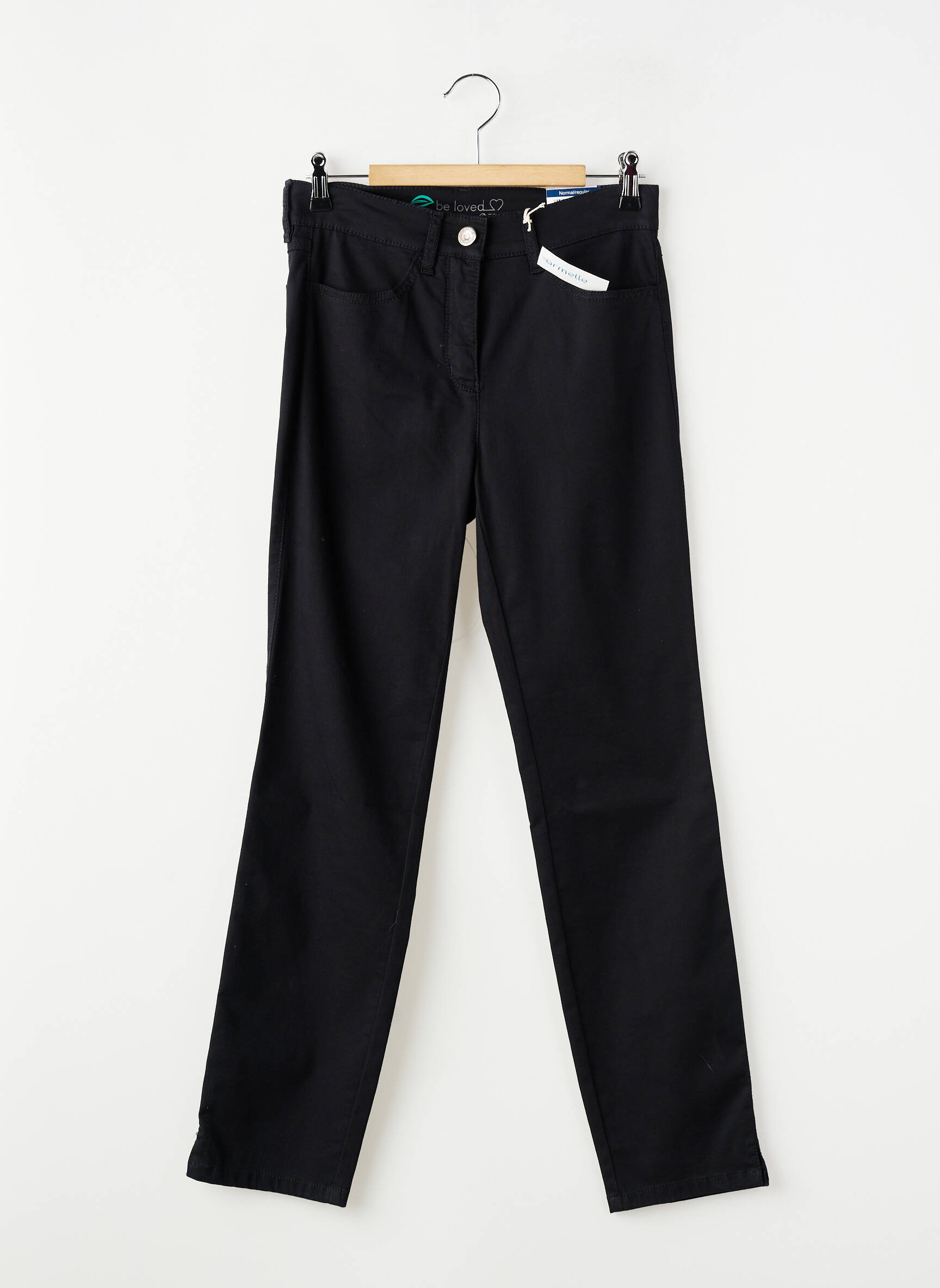 Jeans coupe slim stretch taille normale noir TONI femme
