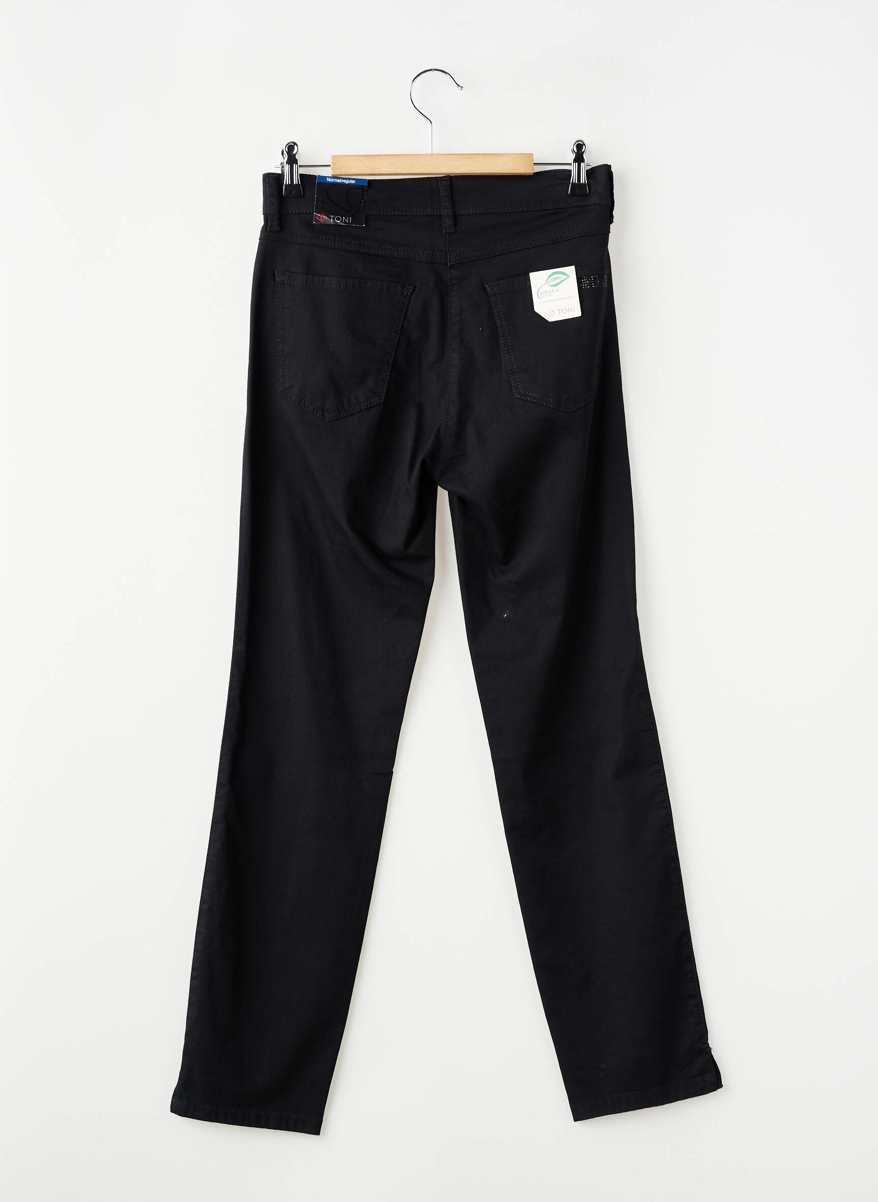 Jeans coupe slim stretch taille normale noir TONI femme