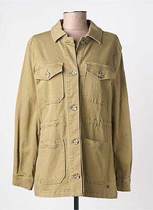 Veste casual poignets boutonnés avec fente vert GARCIA femme