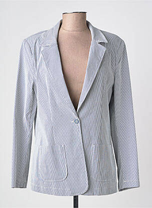 Blazer poignets boutonnés bleu ÉTYMOLOGIE femme