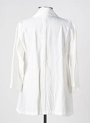 Blazer fermeture boutonnée sur le devant blanc FRANCK ANNA femme