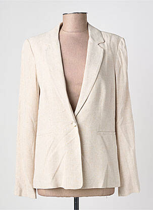 Blazer finition intérieure doublée beige JULIE GUERLANDE femme