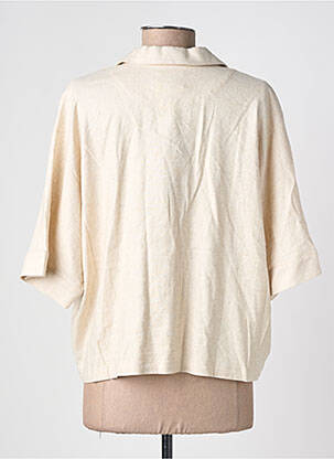 Chemisier manches courtes manches courtes beige ZILCH femme