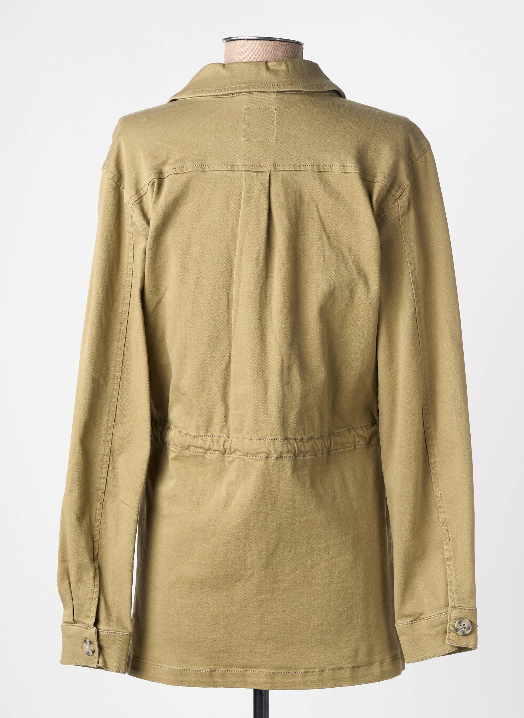 Veste casual poignets boutonnés avec fente vert GARCIA femme