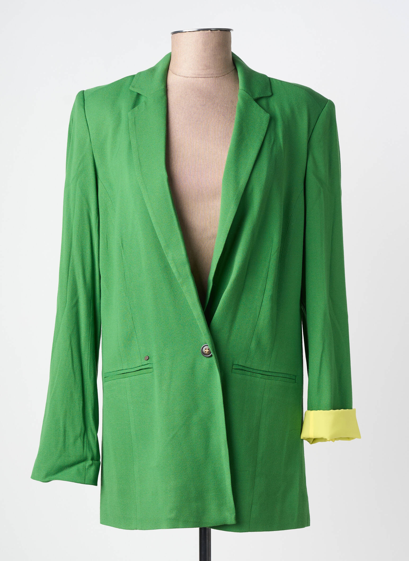 Blazer finition intérieure doublée vert CLOUD9 femme