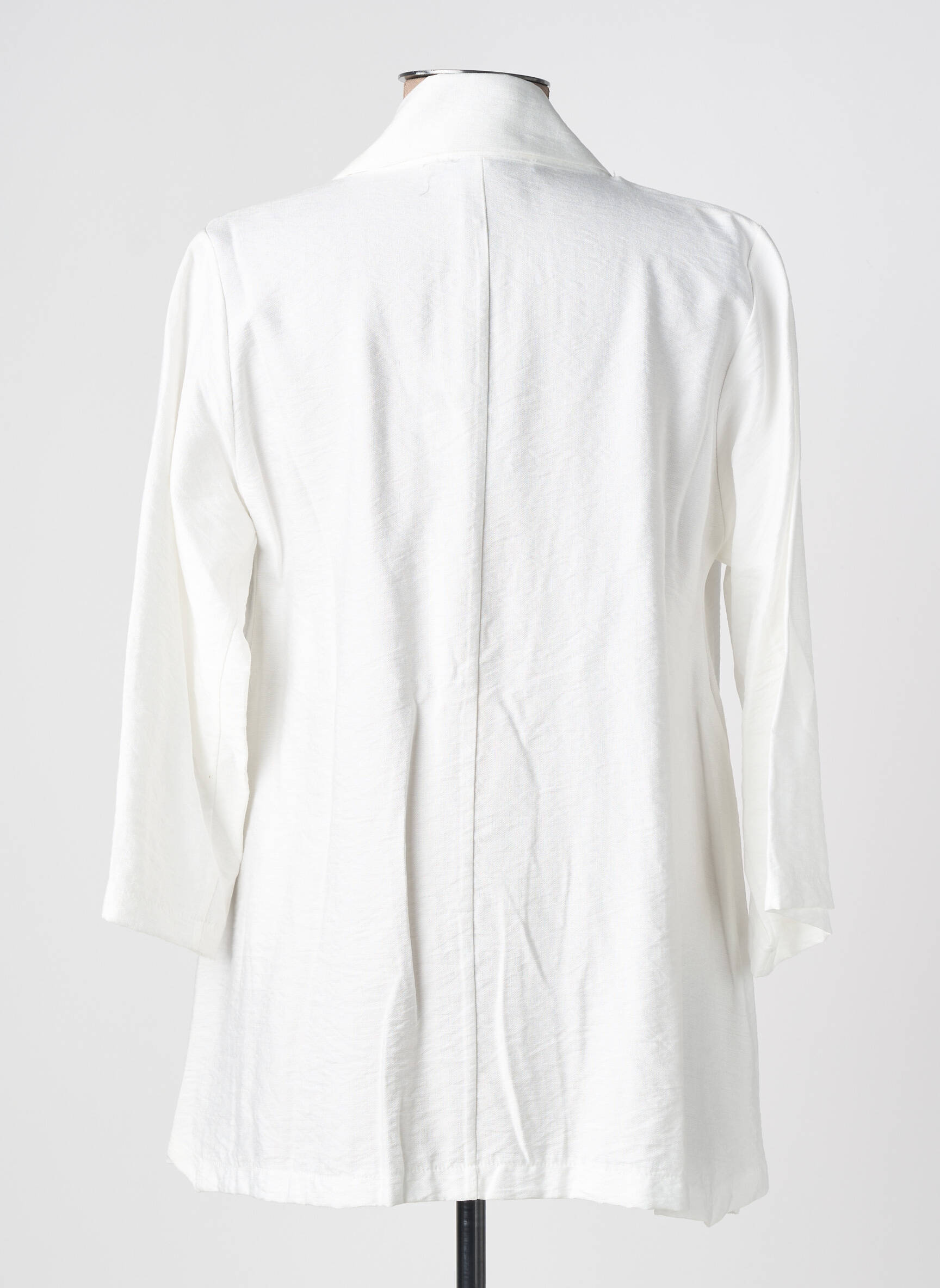 Blazer fermeture boutonnée sur le devant blanc FRANCK ANNA femme