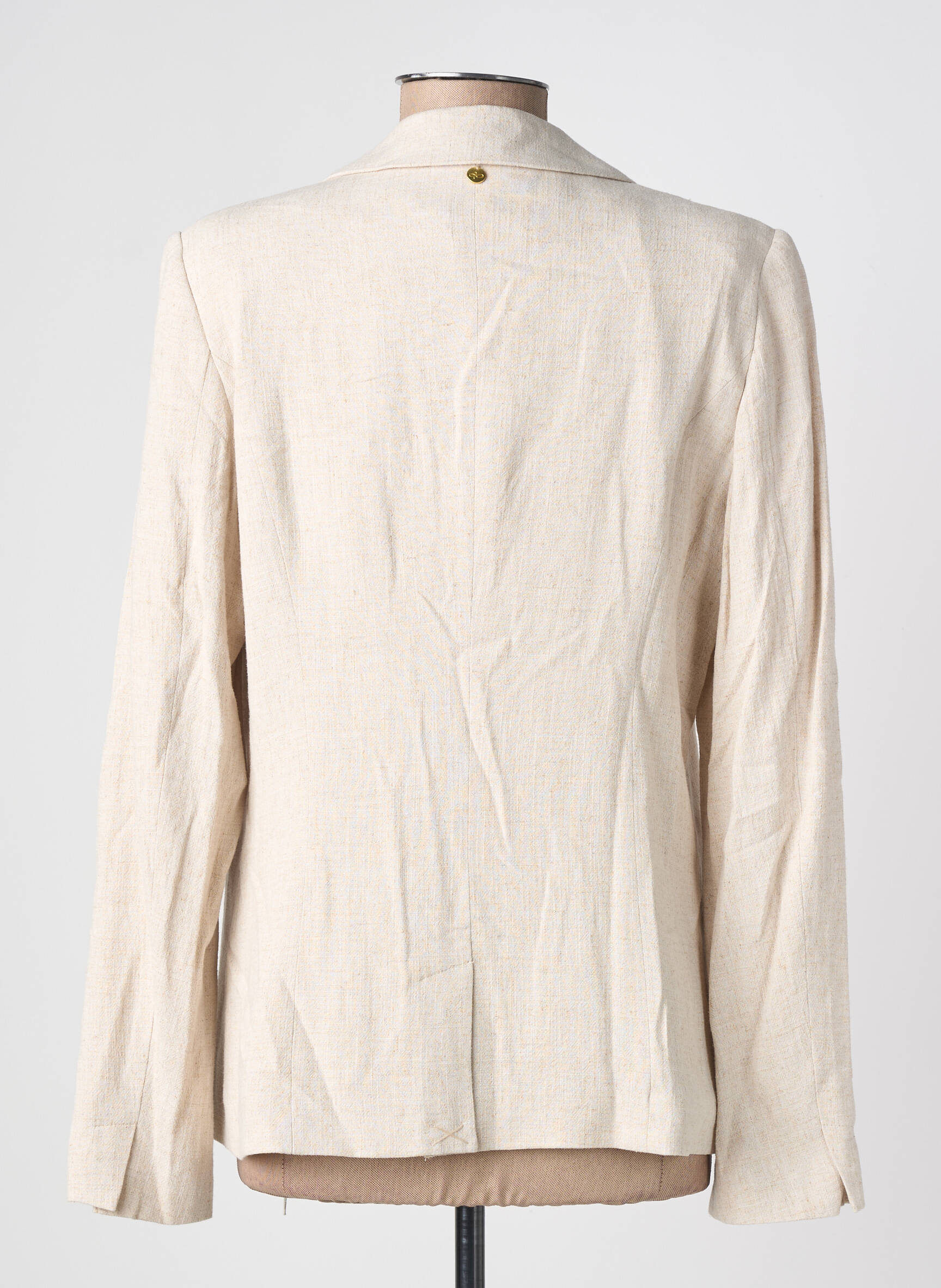 Blazer finition intérieure doublée beige JULIE GUERLANDE femme