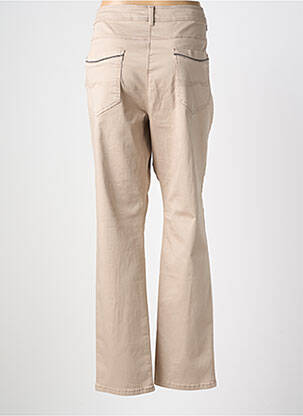Pantalon droit stretch taille normale beige DIANE LAURY femme
