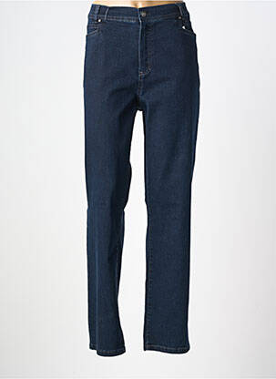 Jeans coupe droite stretch taille normale bleu ANNA MONTANA femme