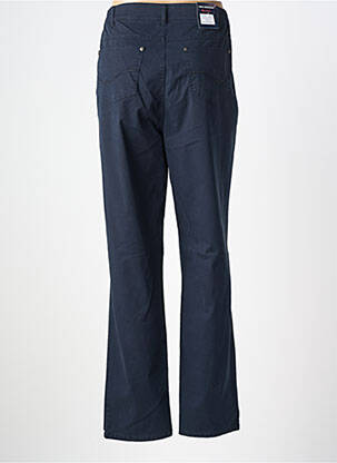 Pantalon droit stretch taille normale bleu ANNA MONTANA femme