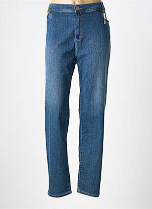 Jeans coupe droite stretch taille normale bleu ANNA MONTANA femme