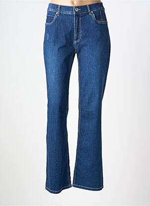 Jeans coupe droite stretch taille normale bleu ANNA MONTANA femme