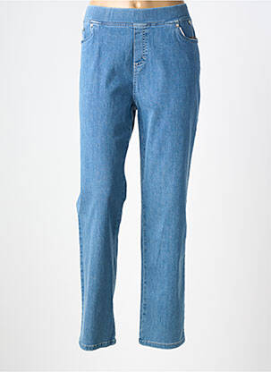 Jegging tissage denim taille normale bleu ANNA MONTANA femme