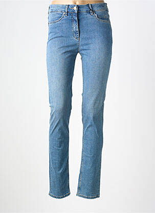 Jeans coupe slim stretch taille normale bleu TONI femme