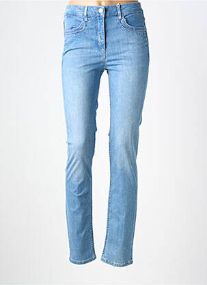 Jeans coupe slim stretch taille normale bleu TONI femme