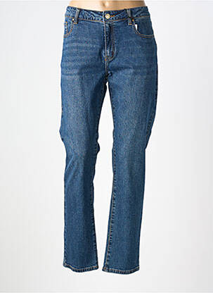 Jeans coupe droite stretch taille normale bleu ÉTYMOLOGIE femme
