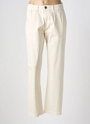 Pantalon chino stretch taille normale beige GARCIA femme