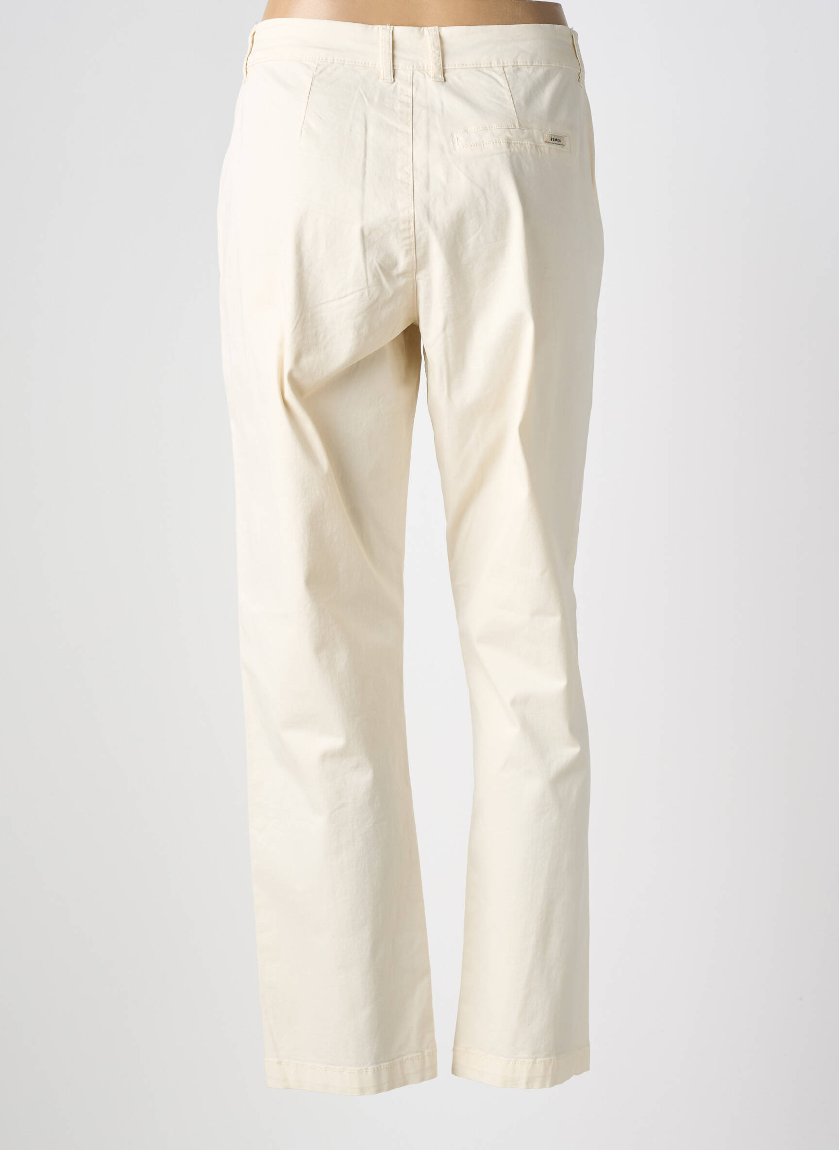 Pantalon chino stretch taille normale beige GARCIA femme
