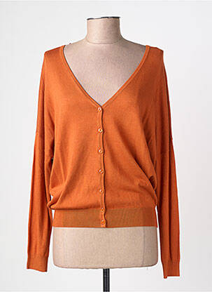 Gilet manches longues stretch orange ZILCH femme