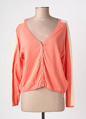 Gilet manches longues coupe cintrée orange GUITARE femme