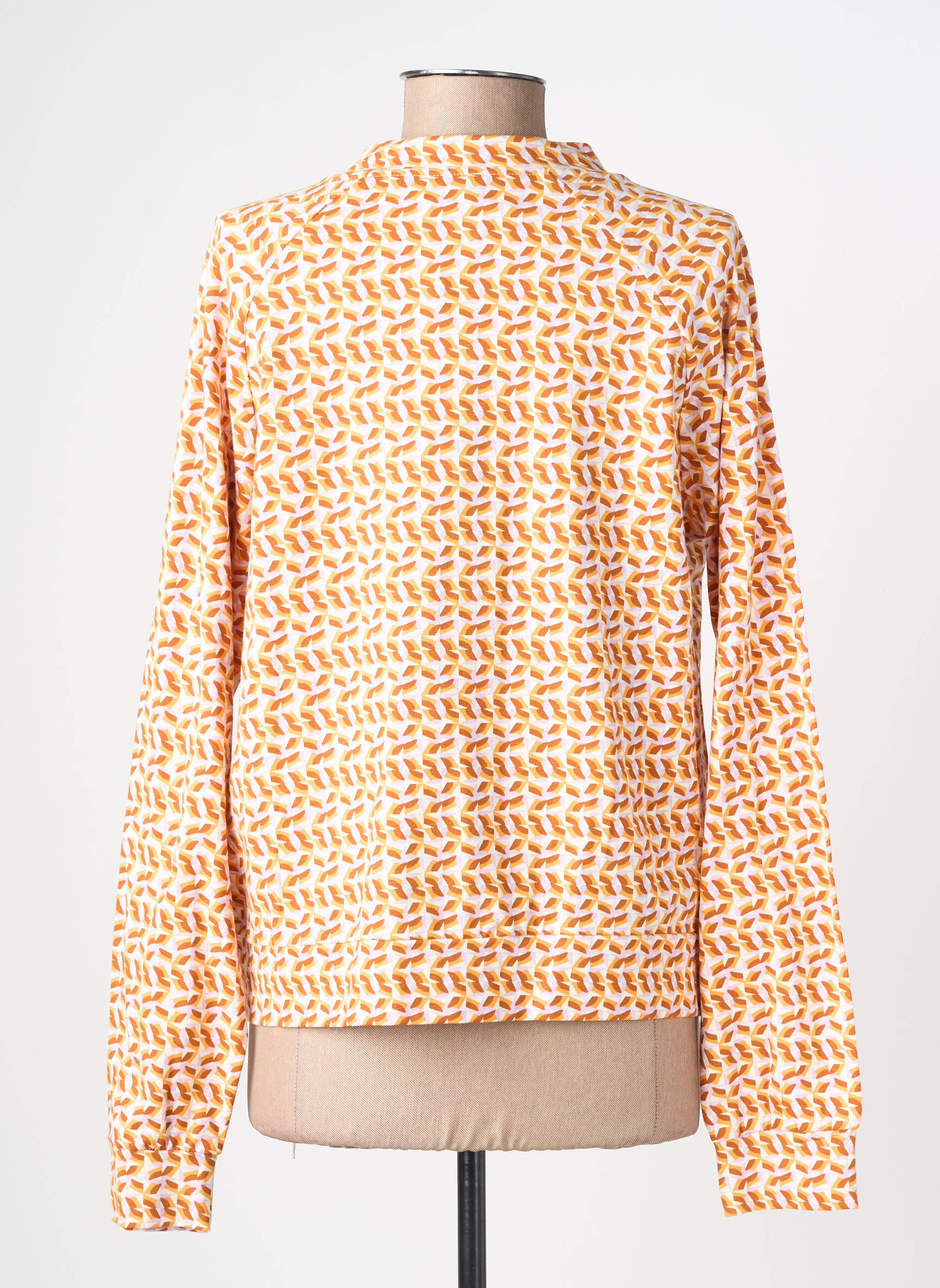 Veste casual col rond orange ZILCH femme