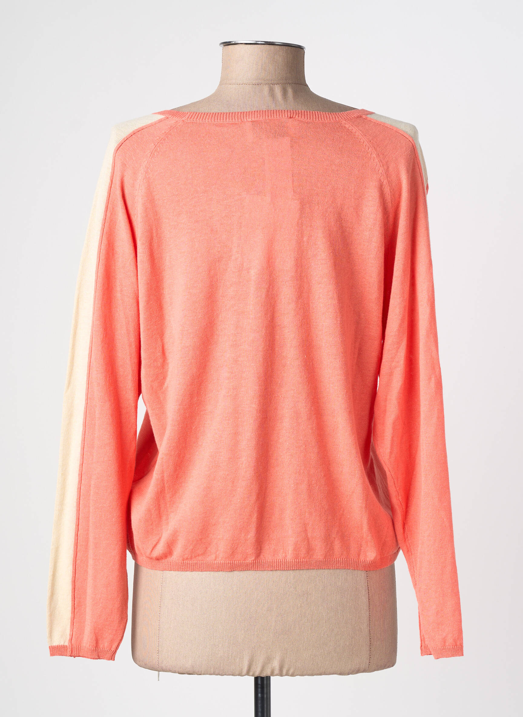 Gilet manches longues coupe cintrée orange GUITARE femme