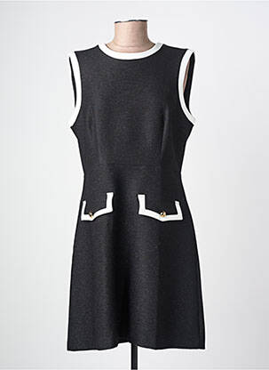 Robe mi-longue sans manche sans manche noir FUEGO WOMAN femme