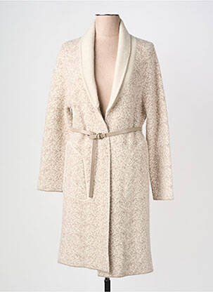 Gilet manches longues coupe cintrée beige FUEGO WOMAN femme