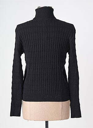 Pull col roulé coupe cintrée manches longues noir ANANKE femme