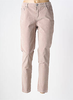 Pantalon slim taille normale taille normale beige !OHO! femme