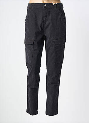 Pantalon cargo slim taille normale noir COJ DENIM femme
