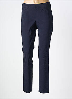 Pantalon slim taille élastique taille normale bleu BIANCA femme