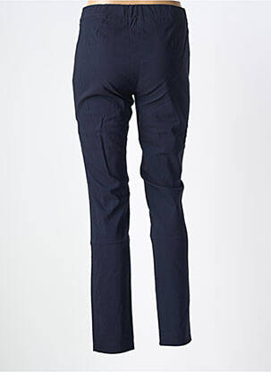 Pantalon slim taille élastique taille normale bleu BIANCA femme