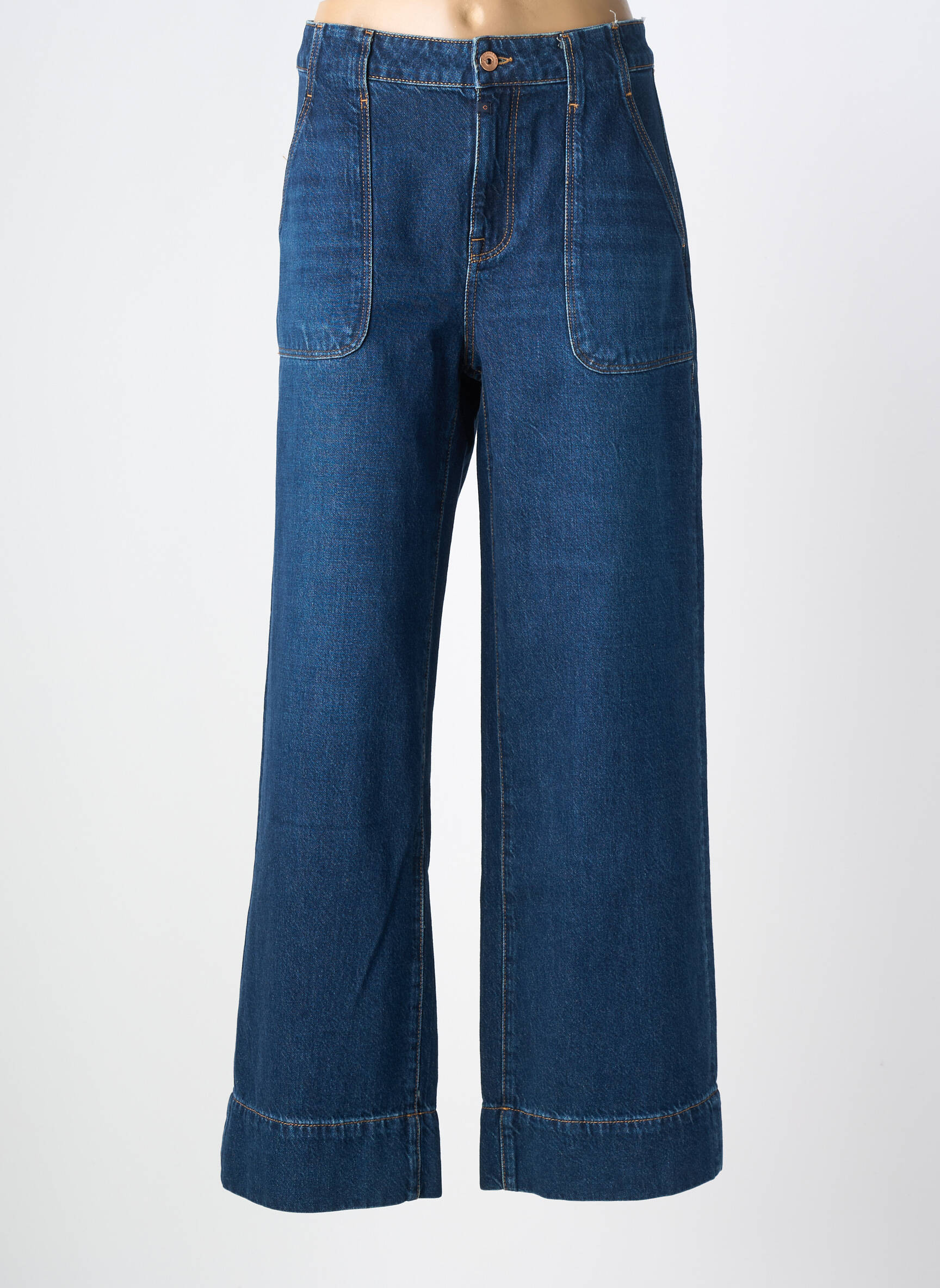 Jeans coupe droite taille normale taille normale bleu COJ DENIM femme