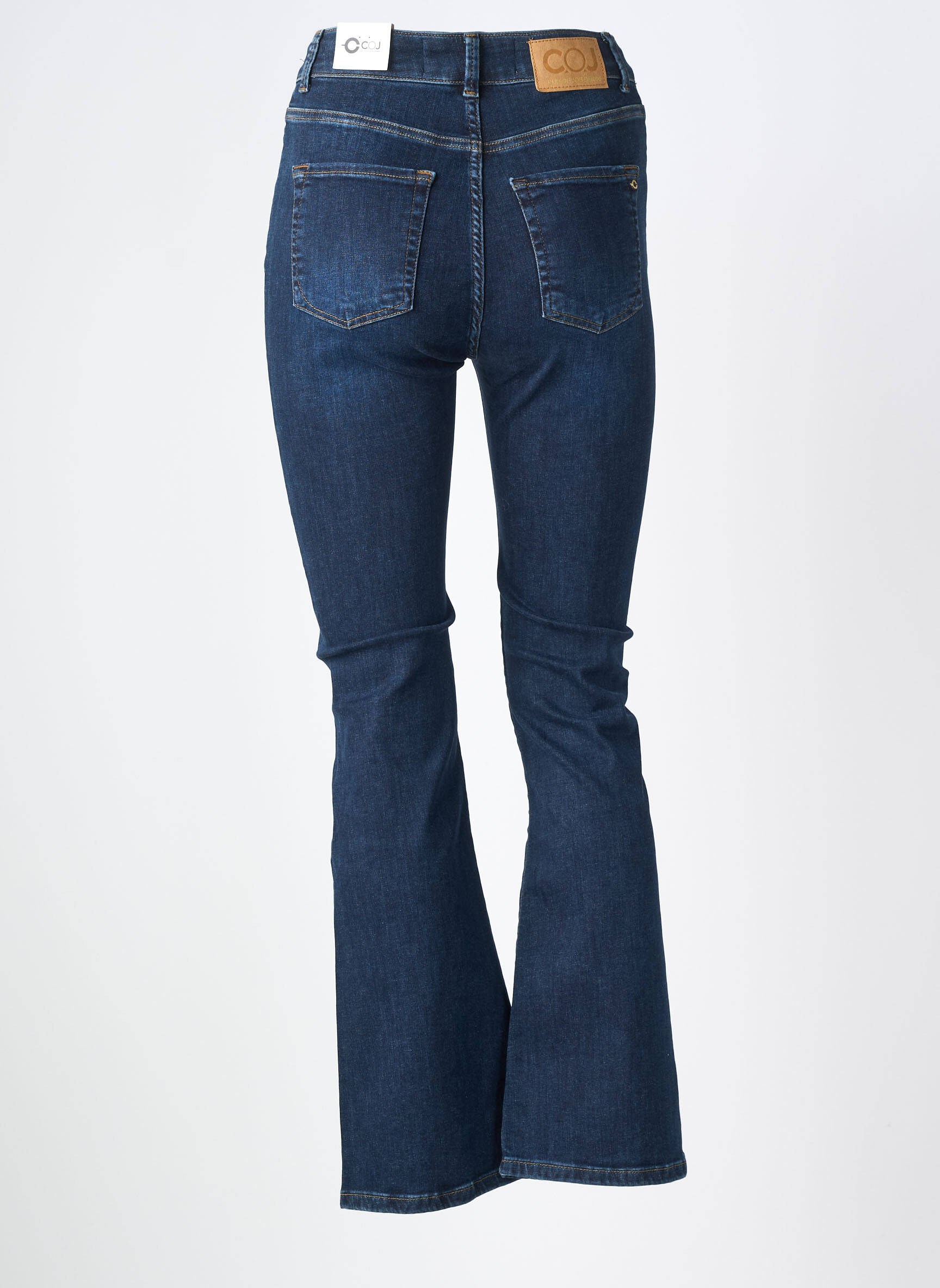 Jean coupe flare taille normale taille normale bleu COJ DENIM femme