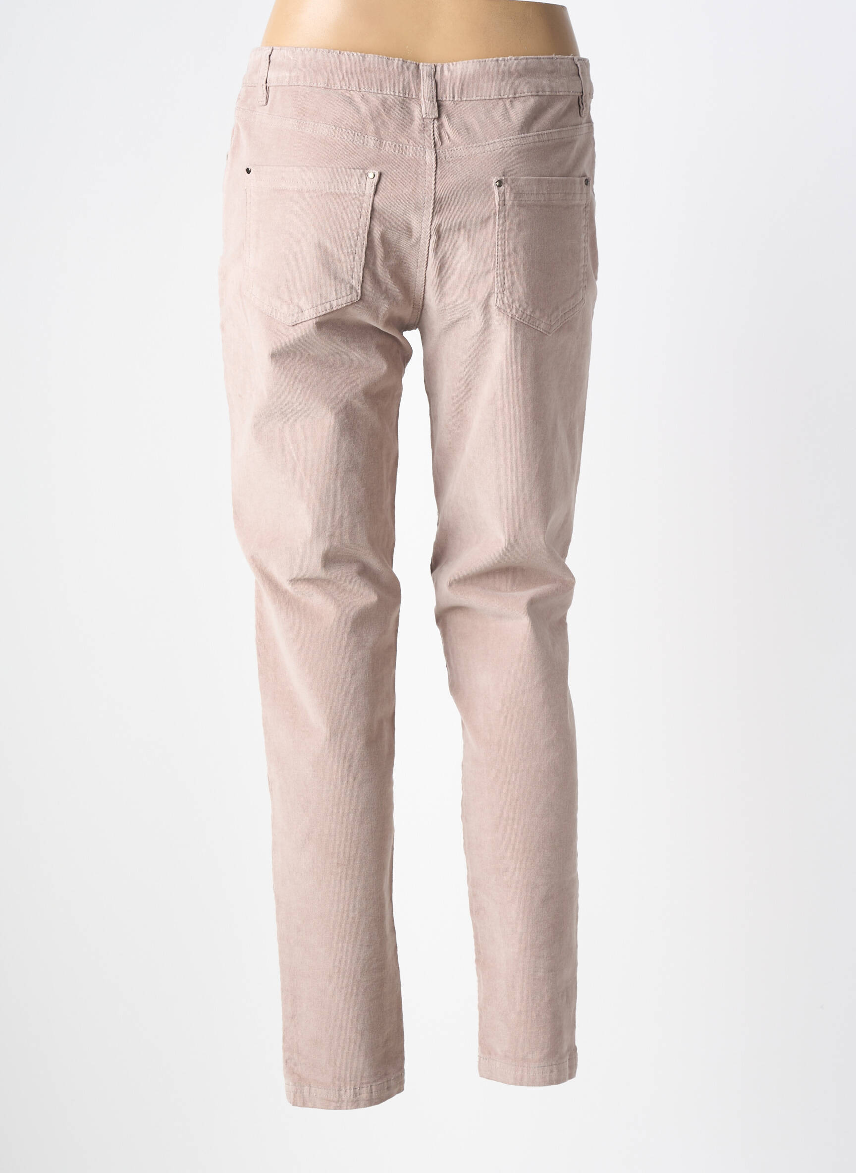 Pantalon slim taille normale taille normale beige !OHO! femme