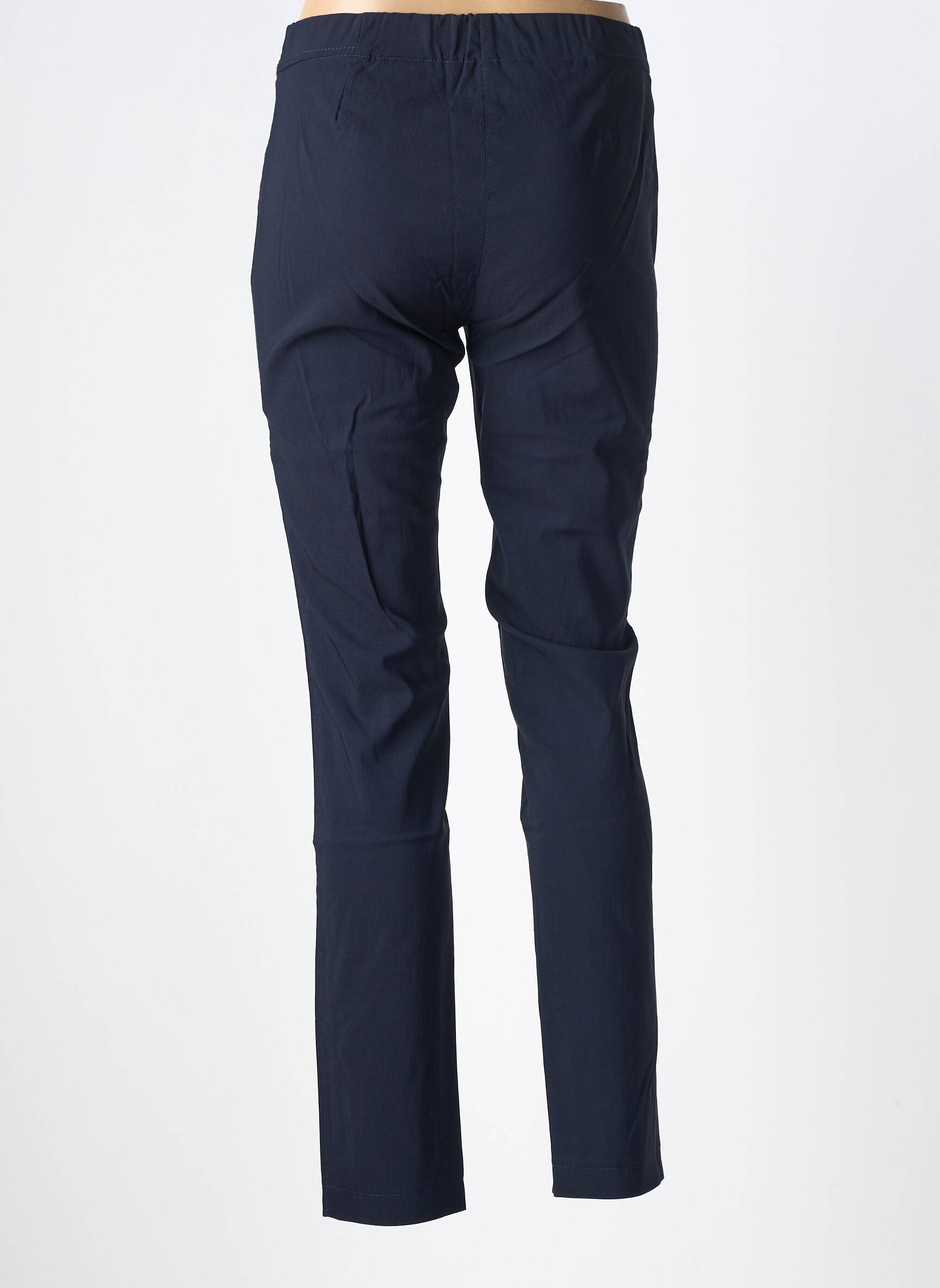 Pantalon slim taille élastique taille normale bleu BIANCA femme