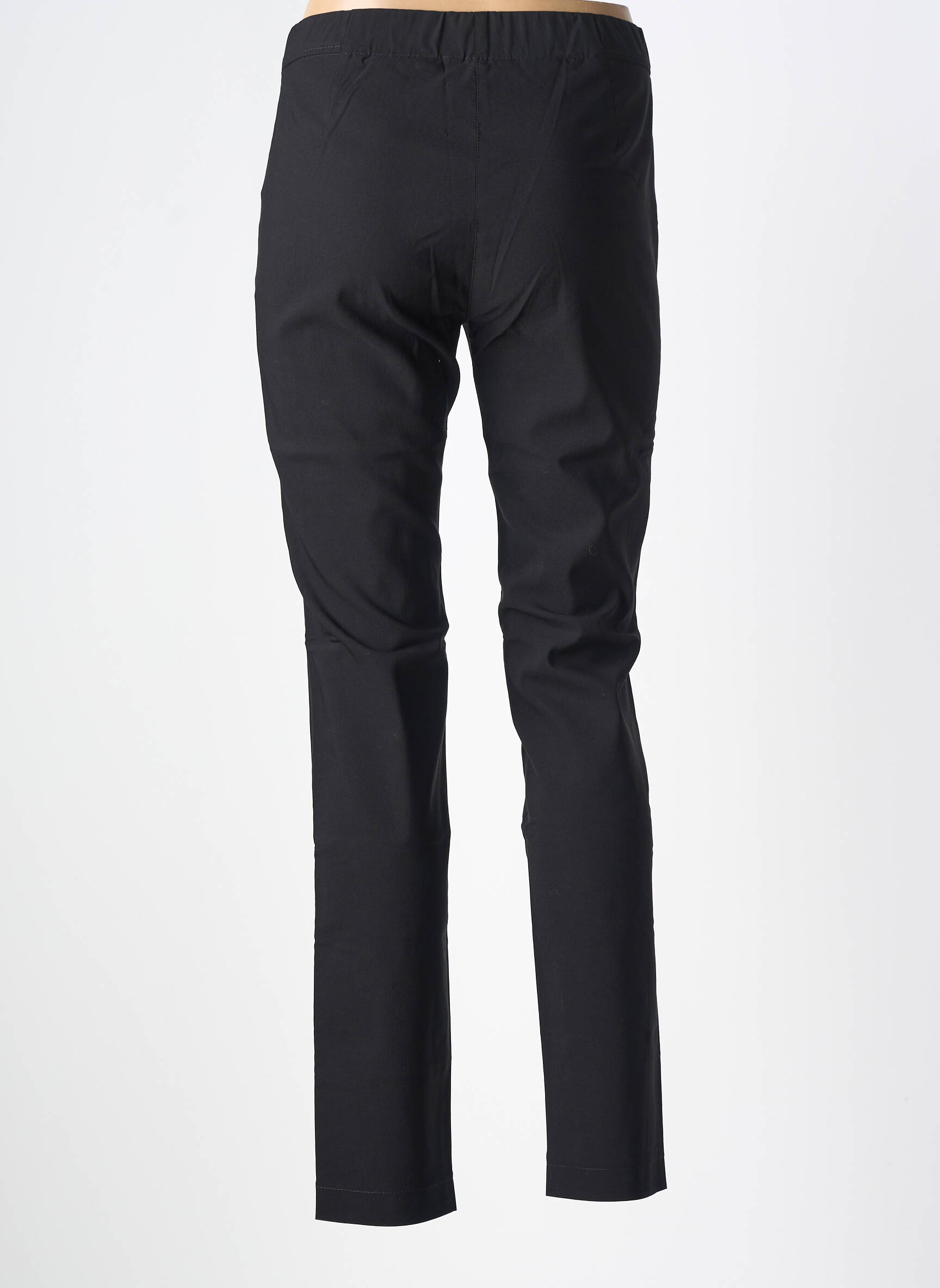 Pantalon slim taille élastique taille normale noir BIANCA femme