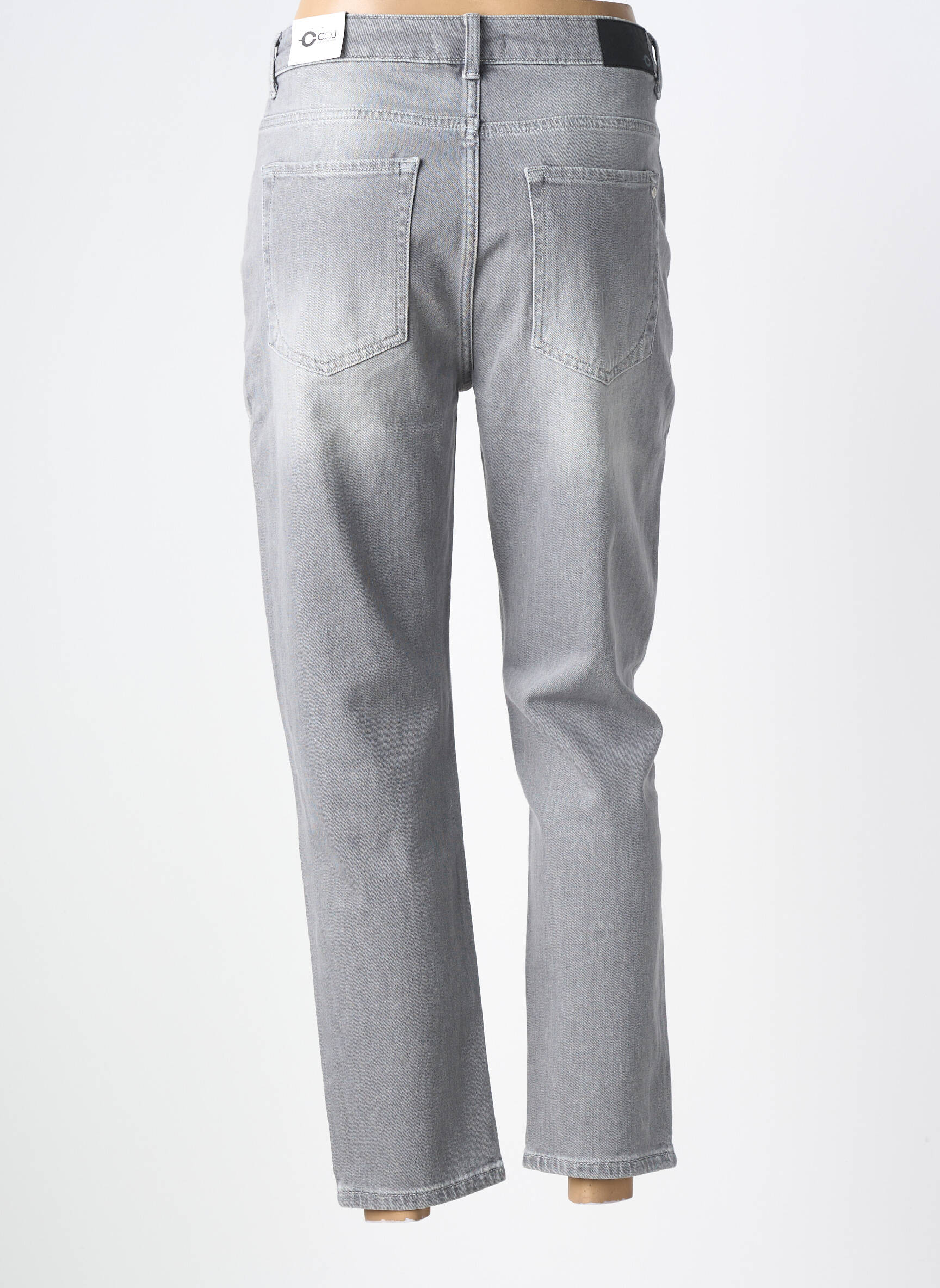 Jeans coupe droite taille normale taille normale gris CUP OF JOE DENIM femme