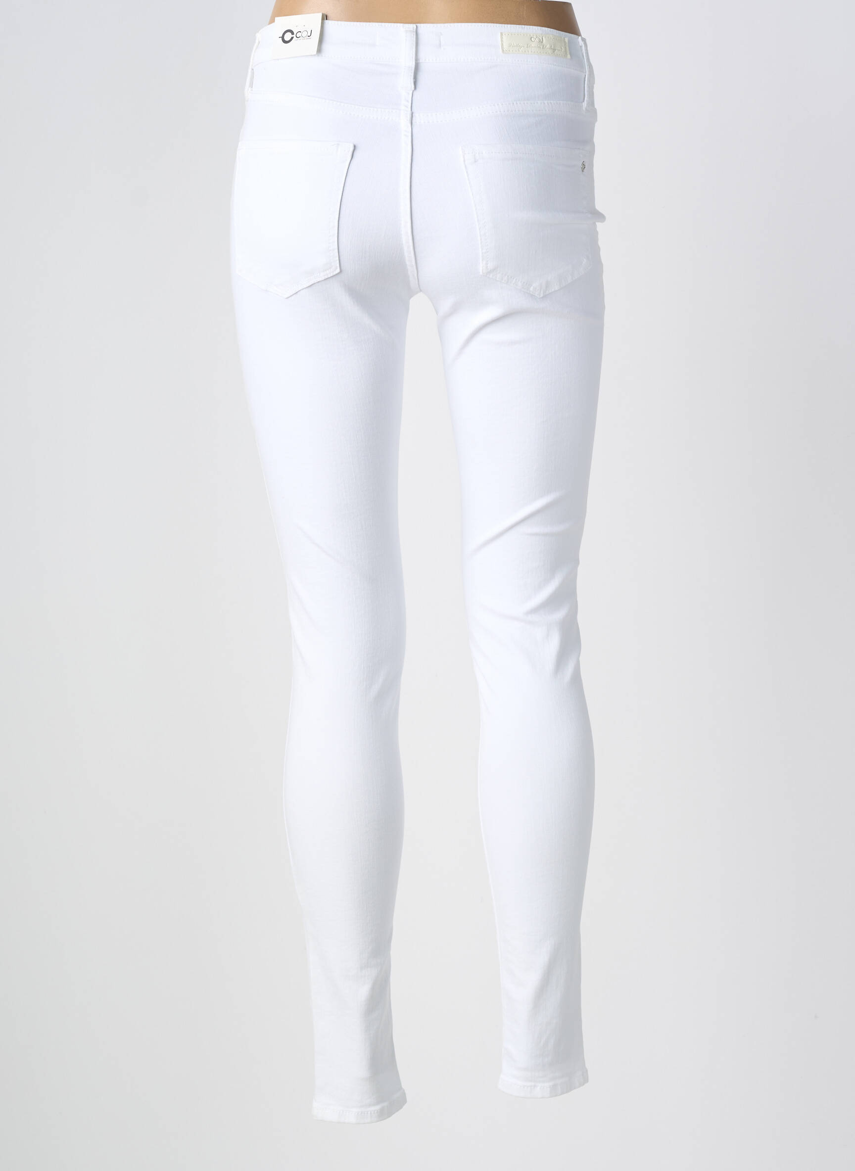 Jeans skinny taille normale taille normale blanc CUP OF JOE DENIM femme