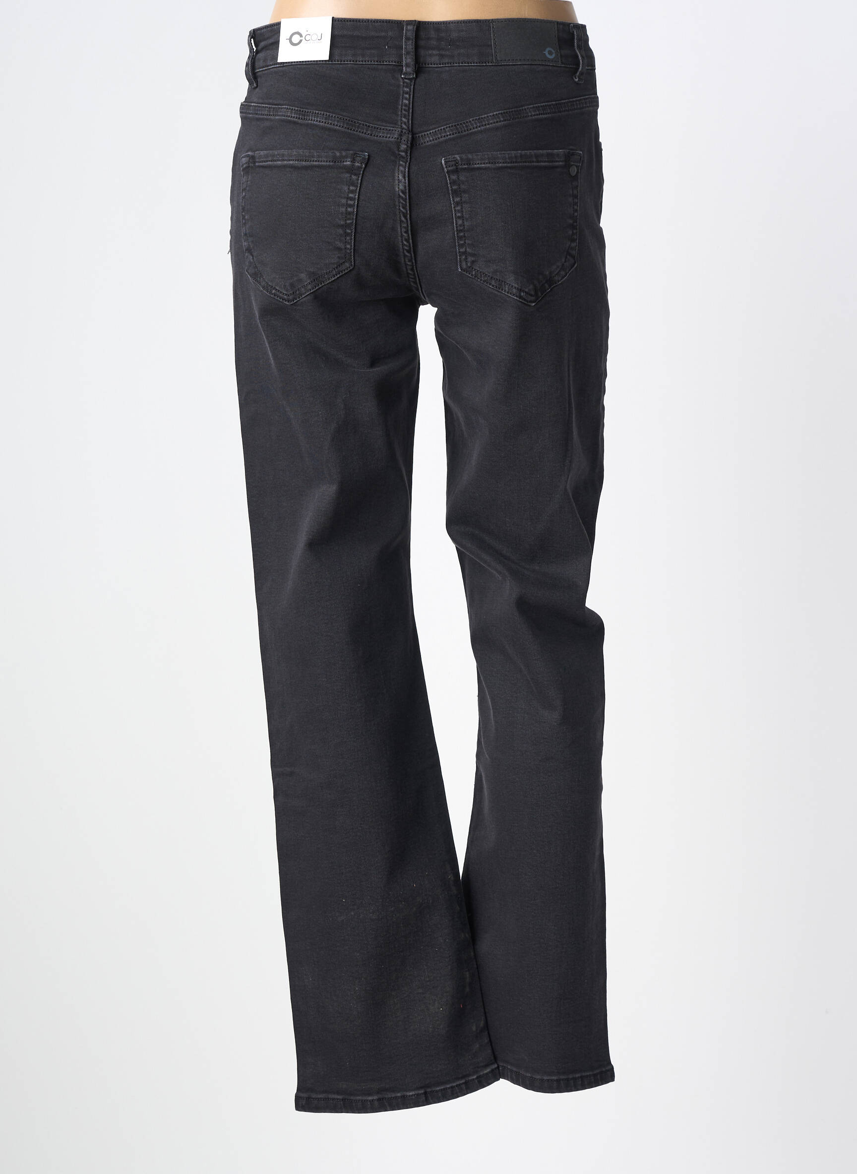Jeans coupe droite stretch taille normale noir CUP OF JOE DENIM femme