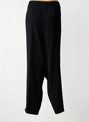 Pantalon droit tissage popeline taille normale noir KJBRAND femme