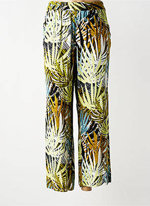 Pantalon large tissage popeline taille normale vert CISO femme