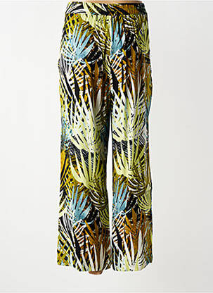 Pantalon large tissage popeline taille normale vert CISO femme