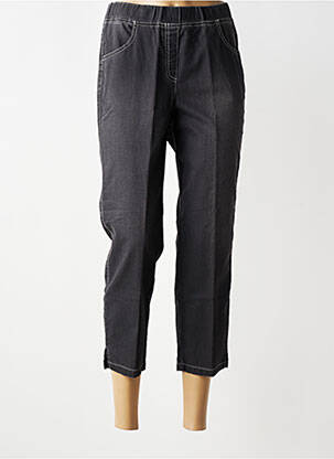 Pantacourt coupe droite taille normale gris ADELINA BY SCHEITER femme