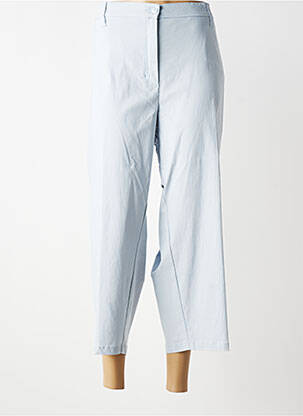 Pantacourt coupe droite taille normale bleu KJBRAND femme