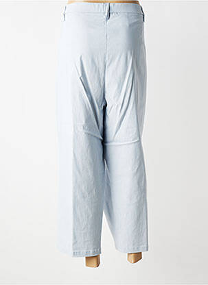 Pantacourt coupe droite taille normale bleu KJBRAND femme